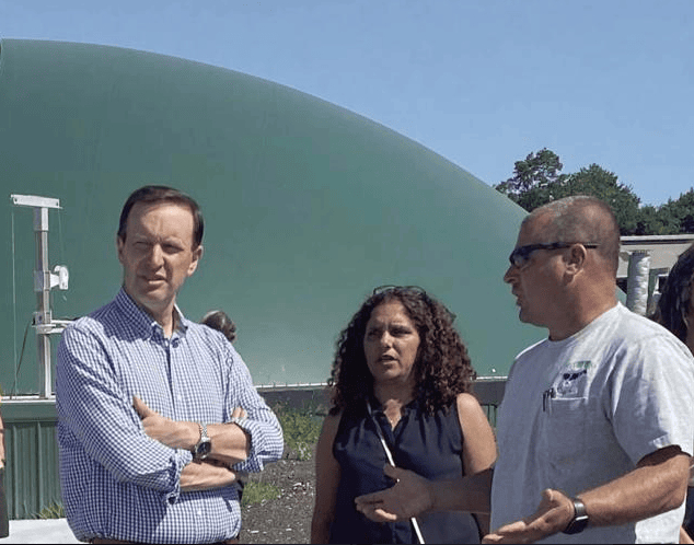 WASTE TO ELECTRICITY: U.S. Sen. Murphy Learns About Anaerobic Digester