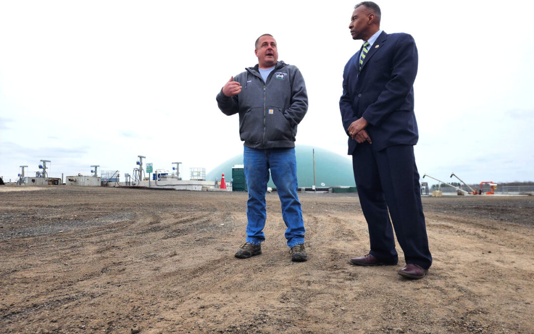 USDA Official Visits Hytone Dairy Farm To See Anaerobic Digester in Action